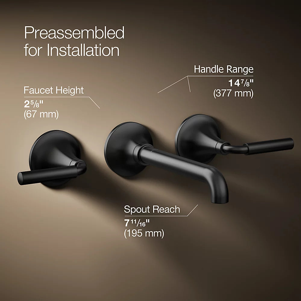 Tone™ Wall-mount bathroom sink faucet trim, 1.2 gpm
