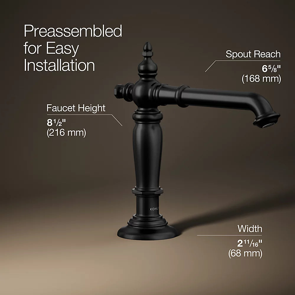 Artifacts® Bathroom sink faucet spout with Column design, 1.2 gpm