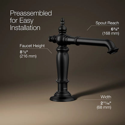 Artifacts® Bathroom sink faucet spout with Column design, 1.2 gpm