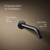Components® Wall-mount bathroom sink faucet spout with Tube design, 1.2 gpm