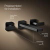 Parallel® Wall-mount bathroom sink faucet trim, 1.2 gpm