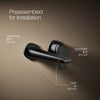 Avid® Wall-mount bathroom sink faucet, 1.2 gpm