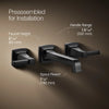 Riff® Wall-mount bathroom sink faucet trim, 1.2 gpm