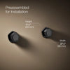 Occasion® Wall-mount bathroom sink faucet Knob handle trim, 1.2 gpm