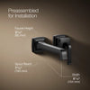 Riff® Wall-mount single-handle bathroom sink faucet, 1.2 gpm