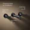 Purist® Wall-mount bathroom sink faucet trim with Lever handles, 1.2 gpm