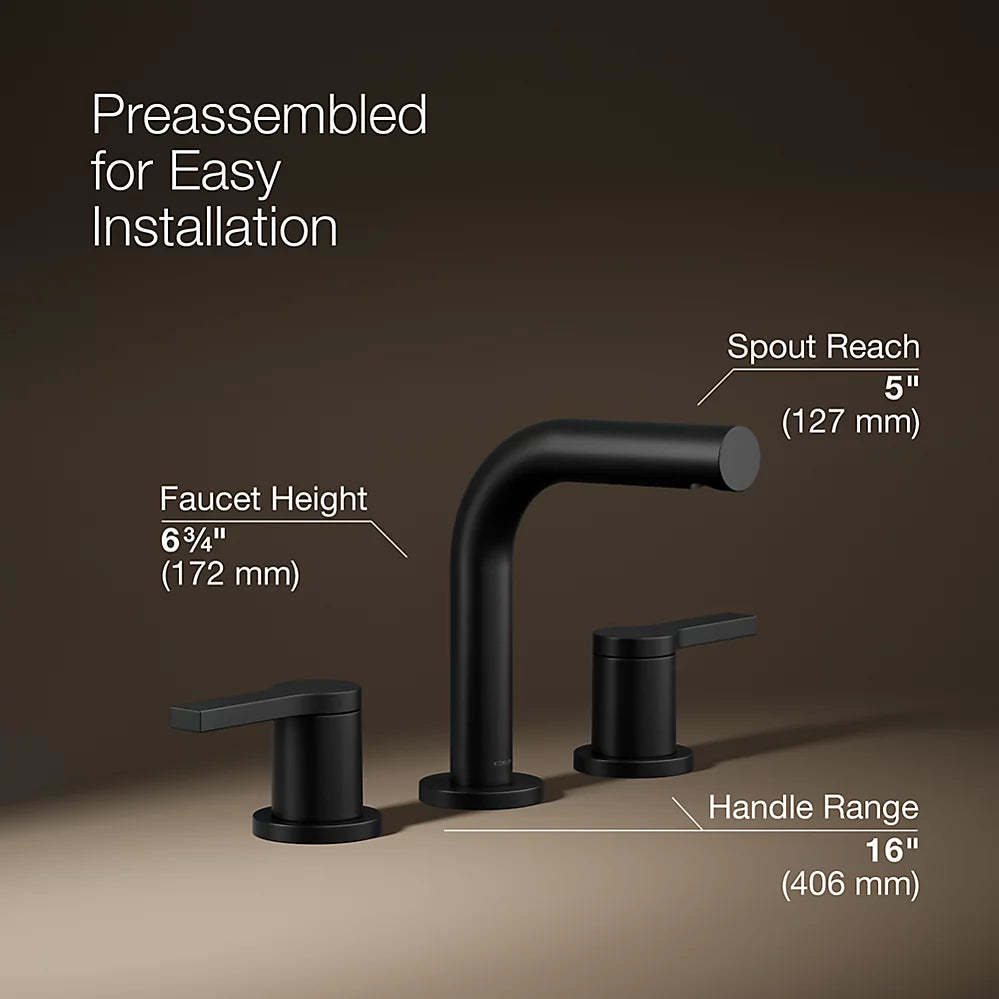 Elate® Widespread bathroom sink faucet, 1.0 gpm