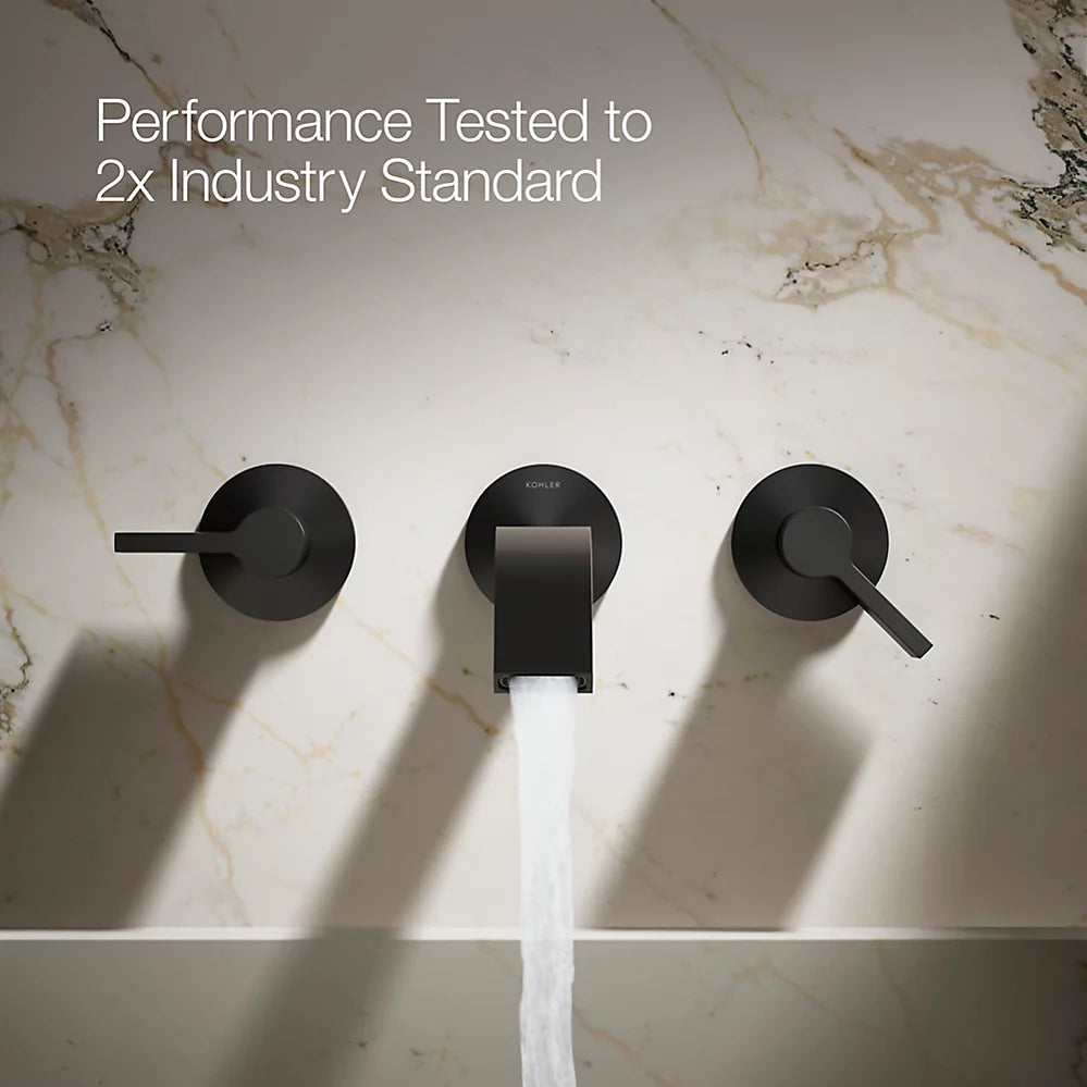 Components® Wall-mount bathroom sink faucet spout with Ribbon design, 1.2 gpm