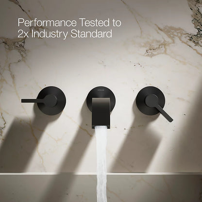 Components® Wall-mount bathroom sink faucet spout with Ribbon design, 1.2 gpm