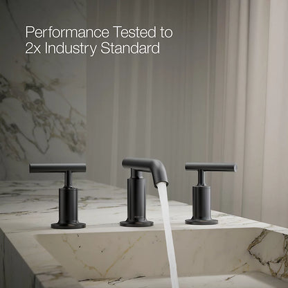 Purist® Widespread bathroom sink faucet with Lever handles, 1.2 gpm
