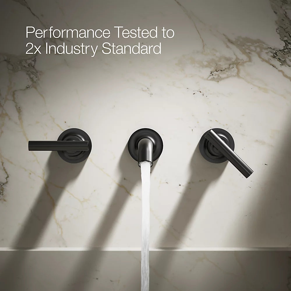 Purist® Wall-mount bathroom sink faucet trim with Lever handles, 1.2 gpm