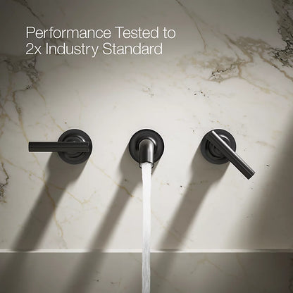 Purist® Wall-mount bathroom sink faucet trim with Lever handles, 1.2 gpm