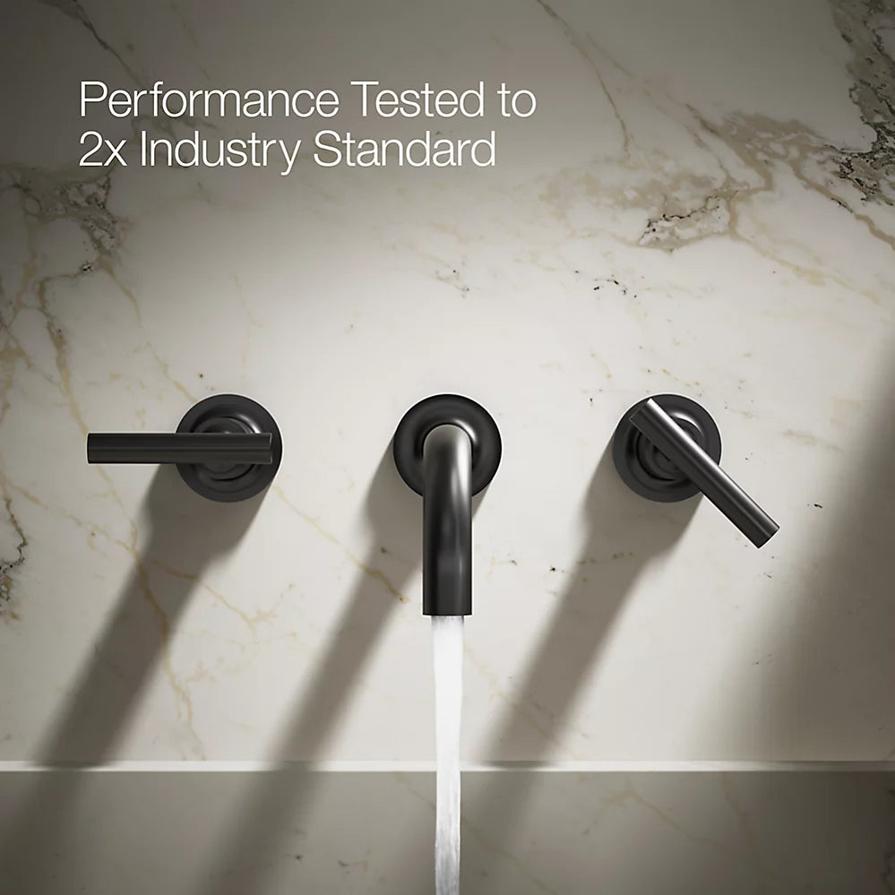 Purist® Wall-mount bathroom sink faucet trim with Lever handles, 1.2 gpm
