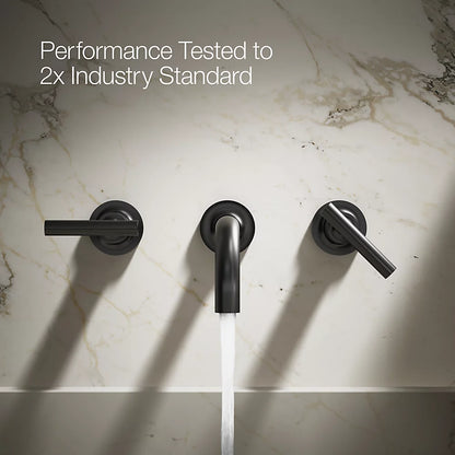 Purist® Wall-mount bathroom sink faucet trim with Lever handles, 1.2 gpm