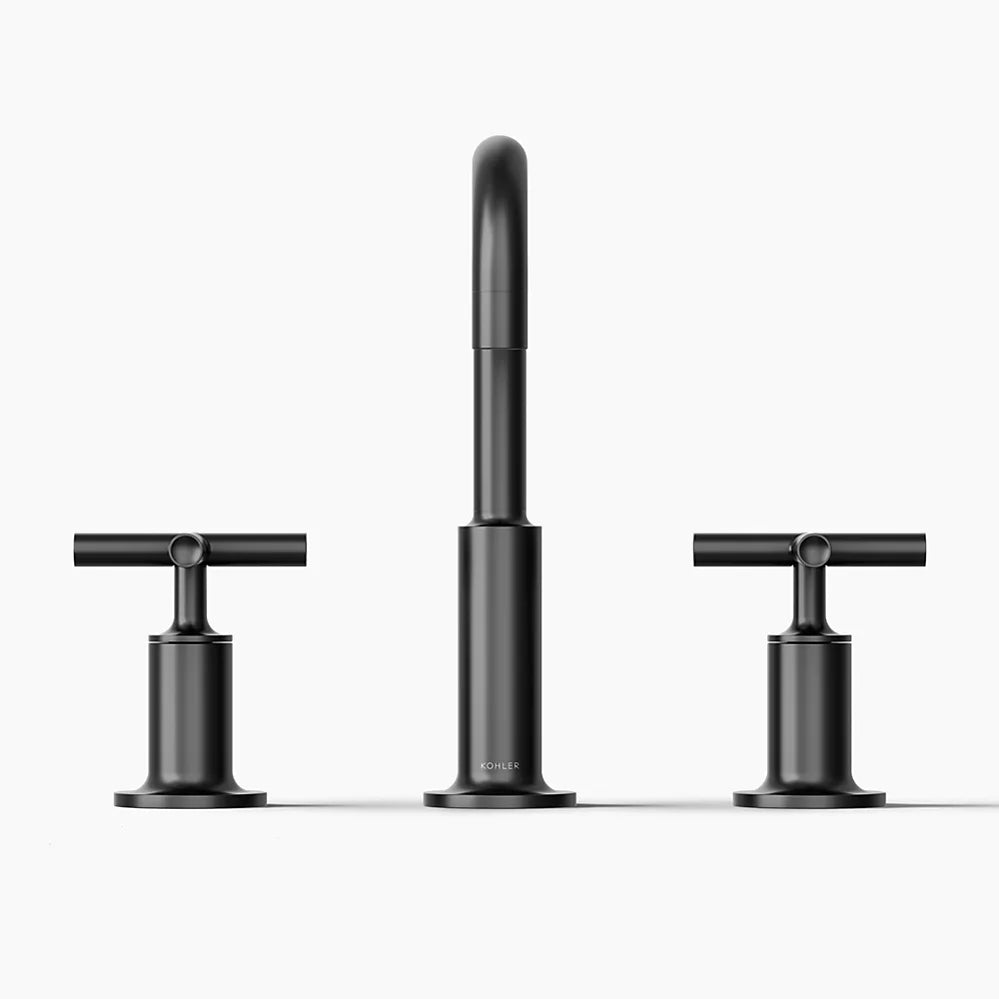 Purist® Widespread bathroom sink faucet with Cross handles, 1.2 gpm