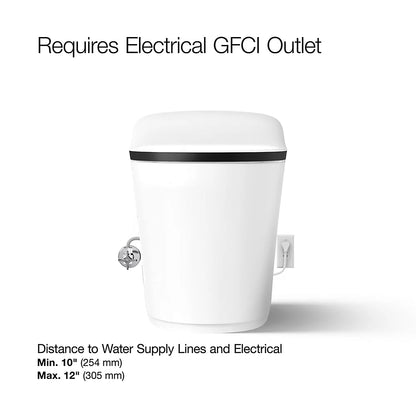 Eir® One-piece elongated smart toilet, dual-flush