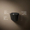 Kohler Veil® Wall-hung compact elongated toilet, dual-flush
