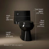 Cimarron® One-piece elongated toilet with concealed trapway, 1.28 gpf
