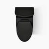 Veil® One-piece elongated toilet with skirted trapway, dual-flush