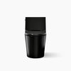 Veil® One-piece elongated toilet with skirted trapway, dual-flush