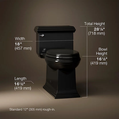 Memoirs® Classic One-piece compact elongated toilet with skirted trapway, 1.28 gpf