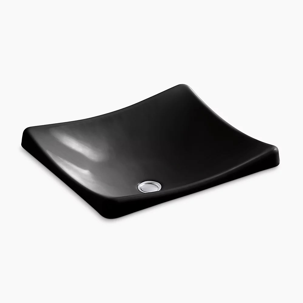 DemiLav® 18-1/4" rectangular vessel bathroom sink, no overflow