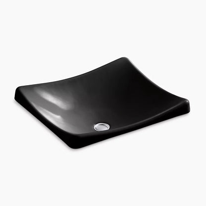DemiLav® 18-1/4" rectangular vessel bathroom sink, no overflow