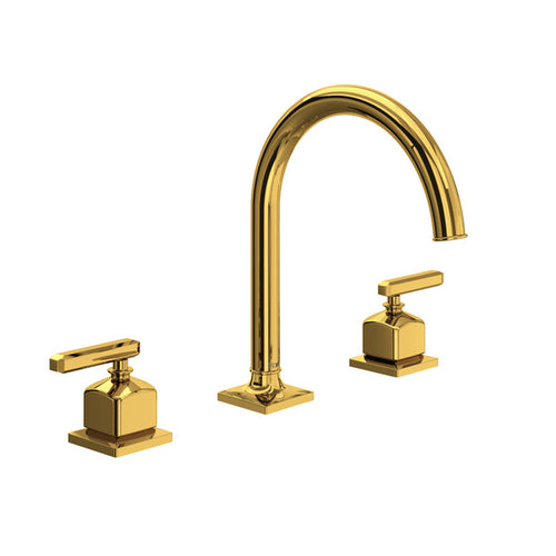 ROHL Apothecary Widespread Bathroom Faucet With C-Spout & Lever Handle