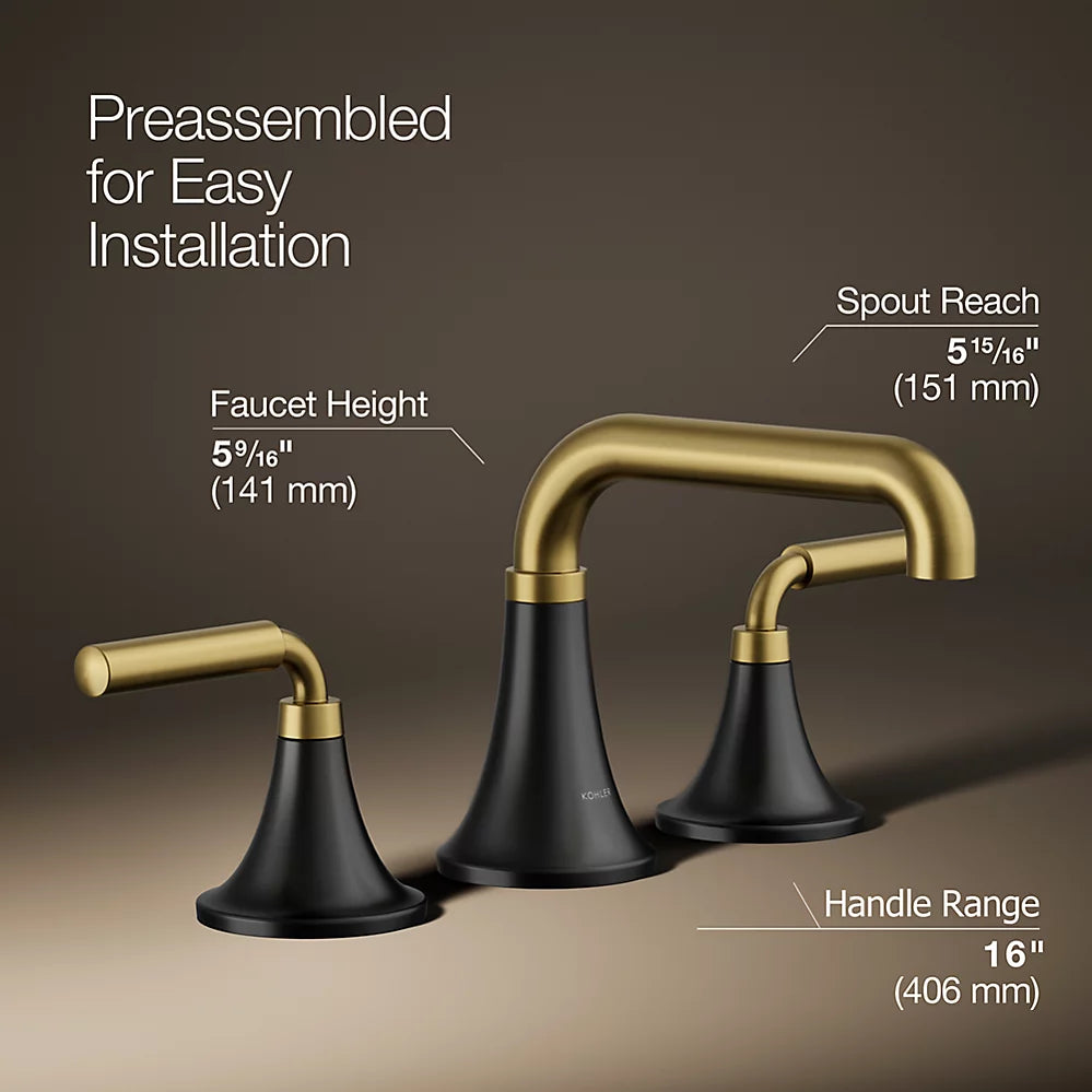 Tone™ Widespread bathroom sink faucet, 0.5 gpm