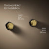 Occasion® Wall-mount bathroom sink faucet Knob handle trim, 1.2 gpm