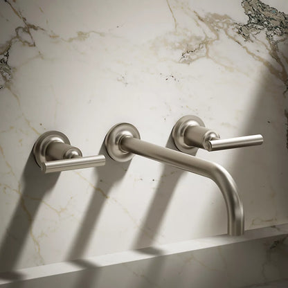 Purist® Wall-mount bathroom sink faucet trim with Lever handles, 1.2 gpm