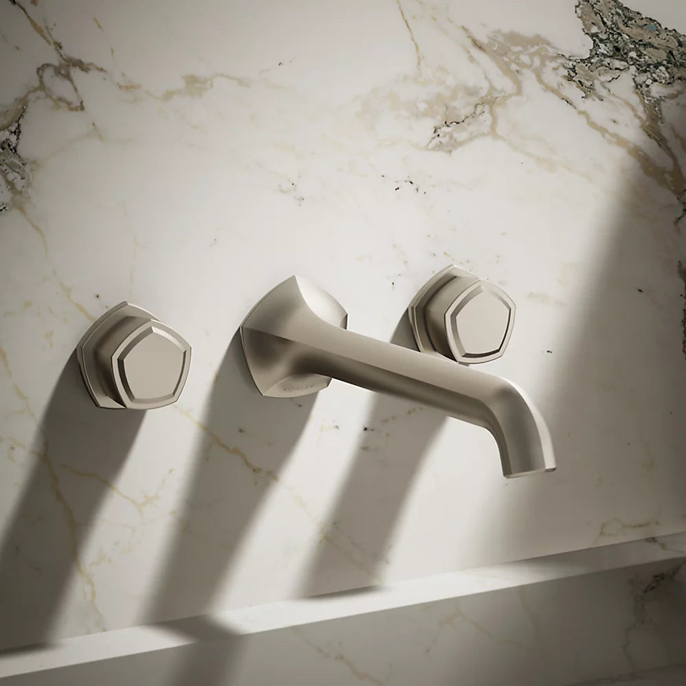 Occasion® Wall-mount bathroom sink faucet Knob handle trim, 1.2 gpm