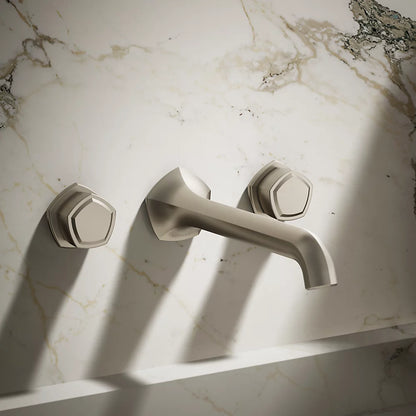 Occasion® Wall-mount bathroom sink faucet Knob handle trim, 1.2 gpm