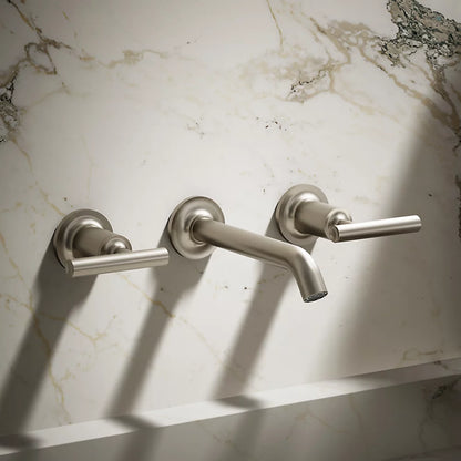 Purist® Wall-mount bathroom sink faucet trim with Lever handles, 1.2 gpm