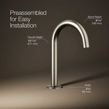 Components® Bathroom sink faucet spout with Tube design, 1.2 gpm