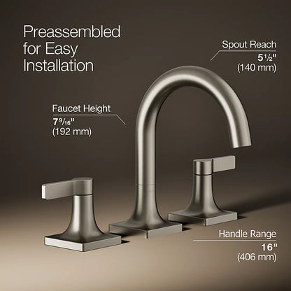 Venza® Widespread bathroom sink faucet, 0.5 gpm