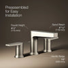 Taut® Widespread bathroom sink faucet, 1.2 gpm
