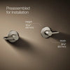 Components® Wall-mount bathroom sink faucet Lever handle trim