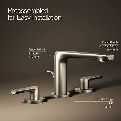 Avid® Widespread bathroom sink faucet, 1.2 gpm