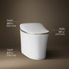 Eir® One-piece elongated smart toilet, dual-flush