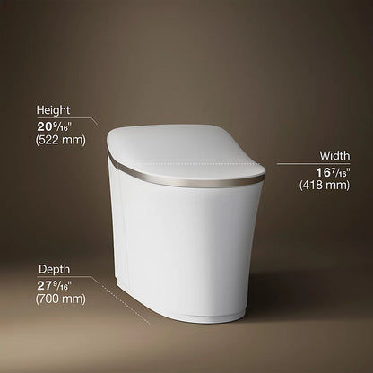 Eir® One-piece elongated smart toilet, dual-flush