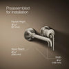 Tone™ Wall-mount single-handle bathroom sink faucet, 1.2 gpm