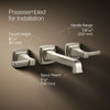 Riff® Wall-mount bathroom sink faucet trim, 1.2 gpm