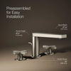 Composed® Widespread bathroom sink faucet with Cross handles, 1.2 gpm