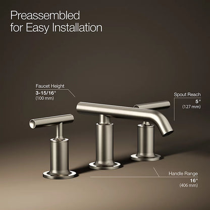 Purist® Widespread bathroom sink faucet with Lever handles, 1.2 gpm