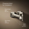 Riff® Wall-mount single-handle bathroom sink faucet, 1.2 gpm