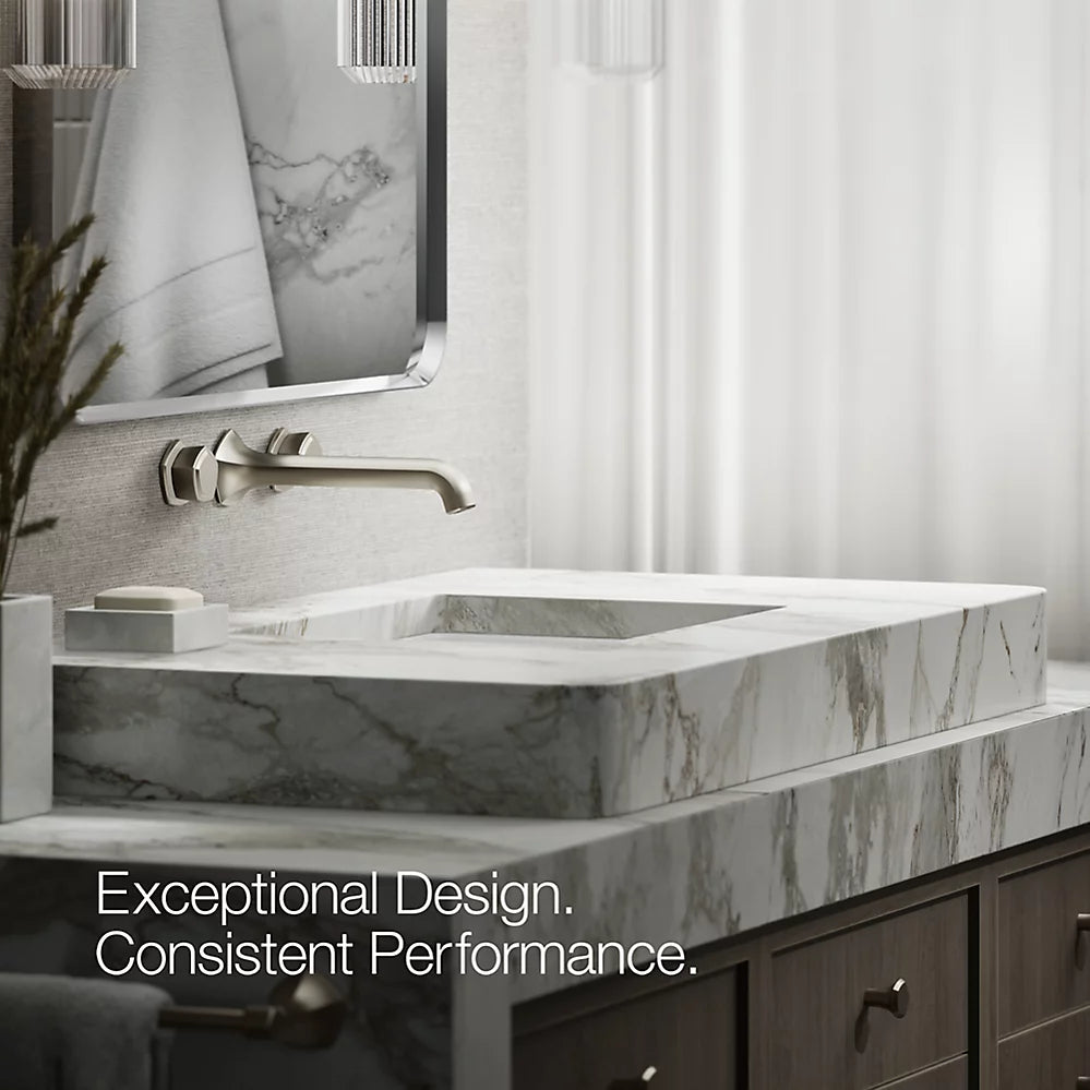 Occasion® Wall-mount bathroom sink faucet Knob handle trim, 1.2 gpm