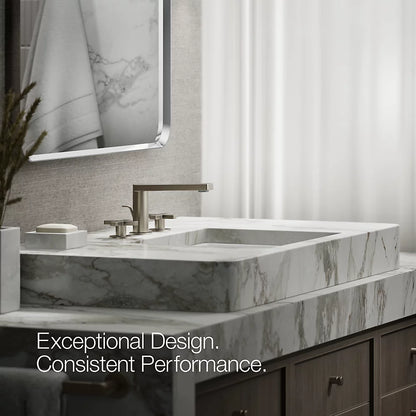 Composed® Widespread bathroom sink faucet with Cross handles, 1.2 gpm
