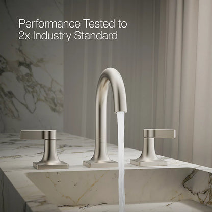 Venza® Widespread bathroom sink faucet, 0.5 gpm