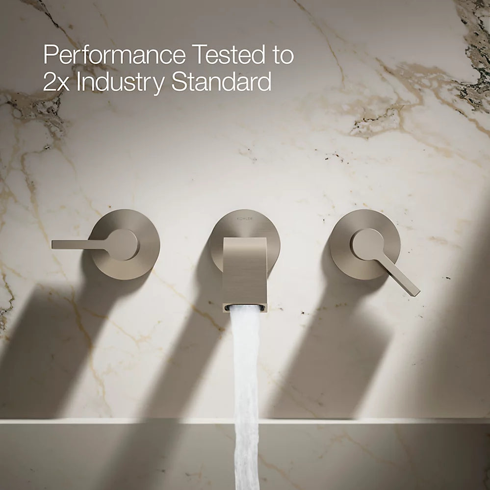 Components® Wall-mount bathroom sink faucet spout with Ribbon design, 1.2 gpm